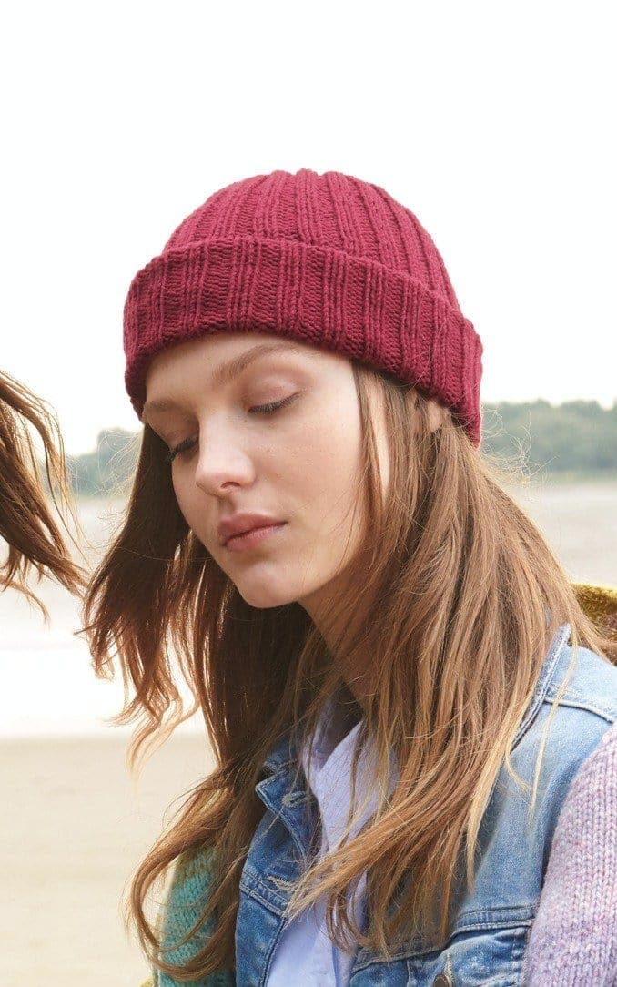 Mütze mit einfachem Umschlag - Strickset von LANA GROSSA jetzt online kaufen bei OONIQUE