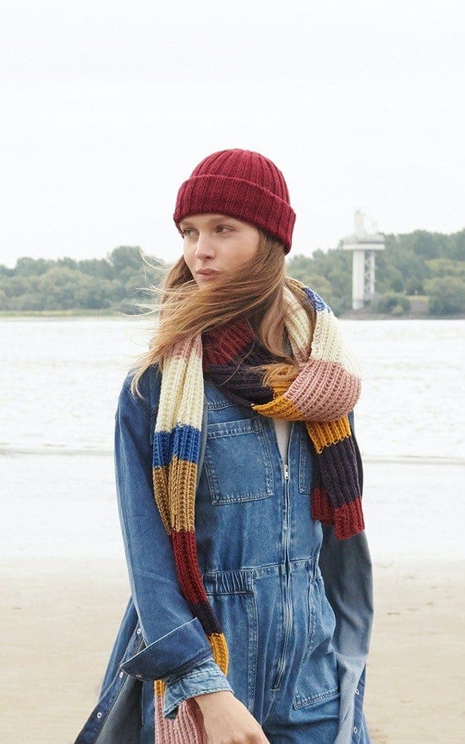 Mütze mit einfachem Umschlag - Strickset von LANA GROSSA jetzt online kaufen bei OONIQUE