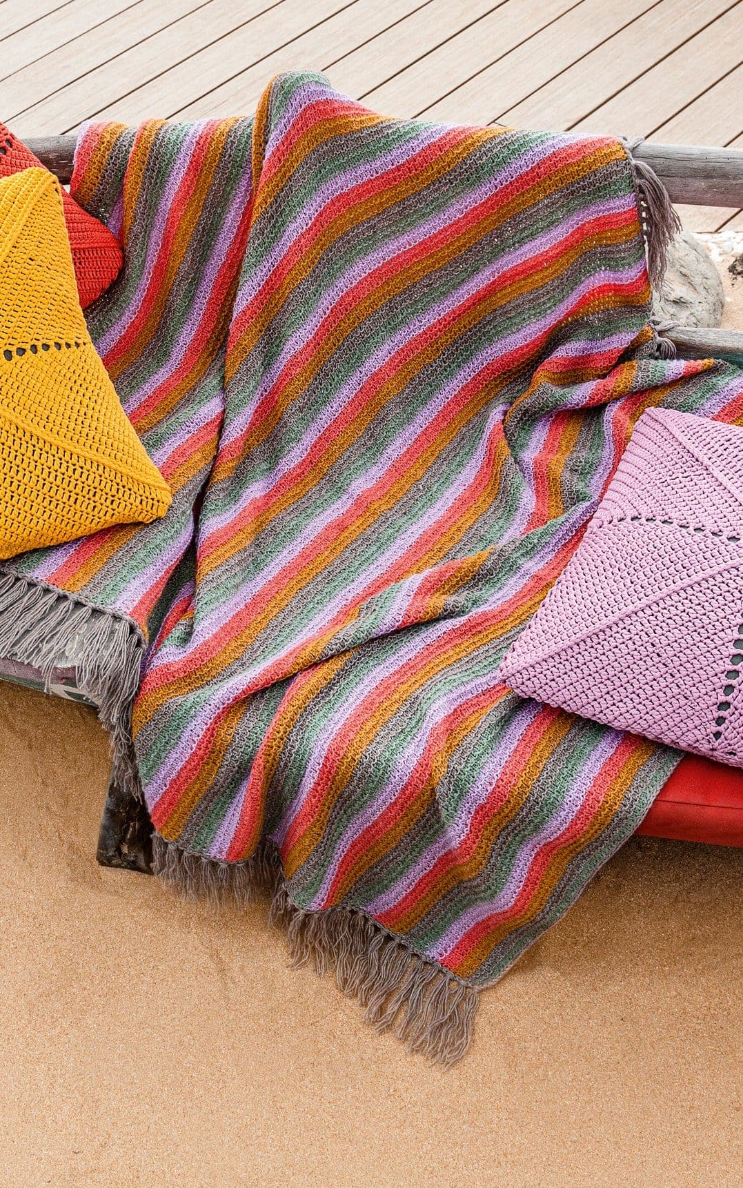 Streifendecke - ECOPUNO - Strickset von LANA GROSSA jetzt online kaufen bei OONIQUE