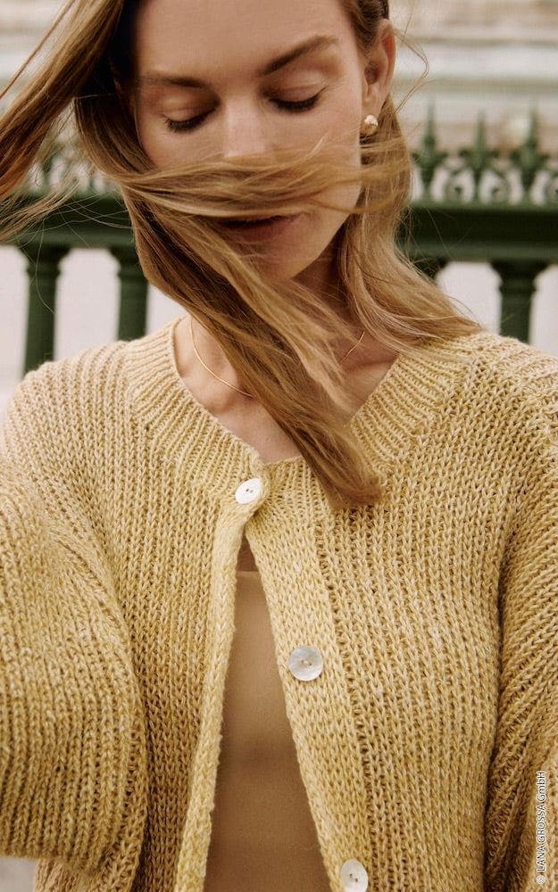 Patent-Jacke - CARA - Strickset von LANA GROSSA jetzt online kaufen bei OONIQUE