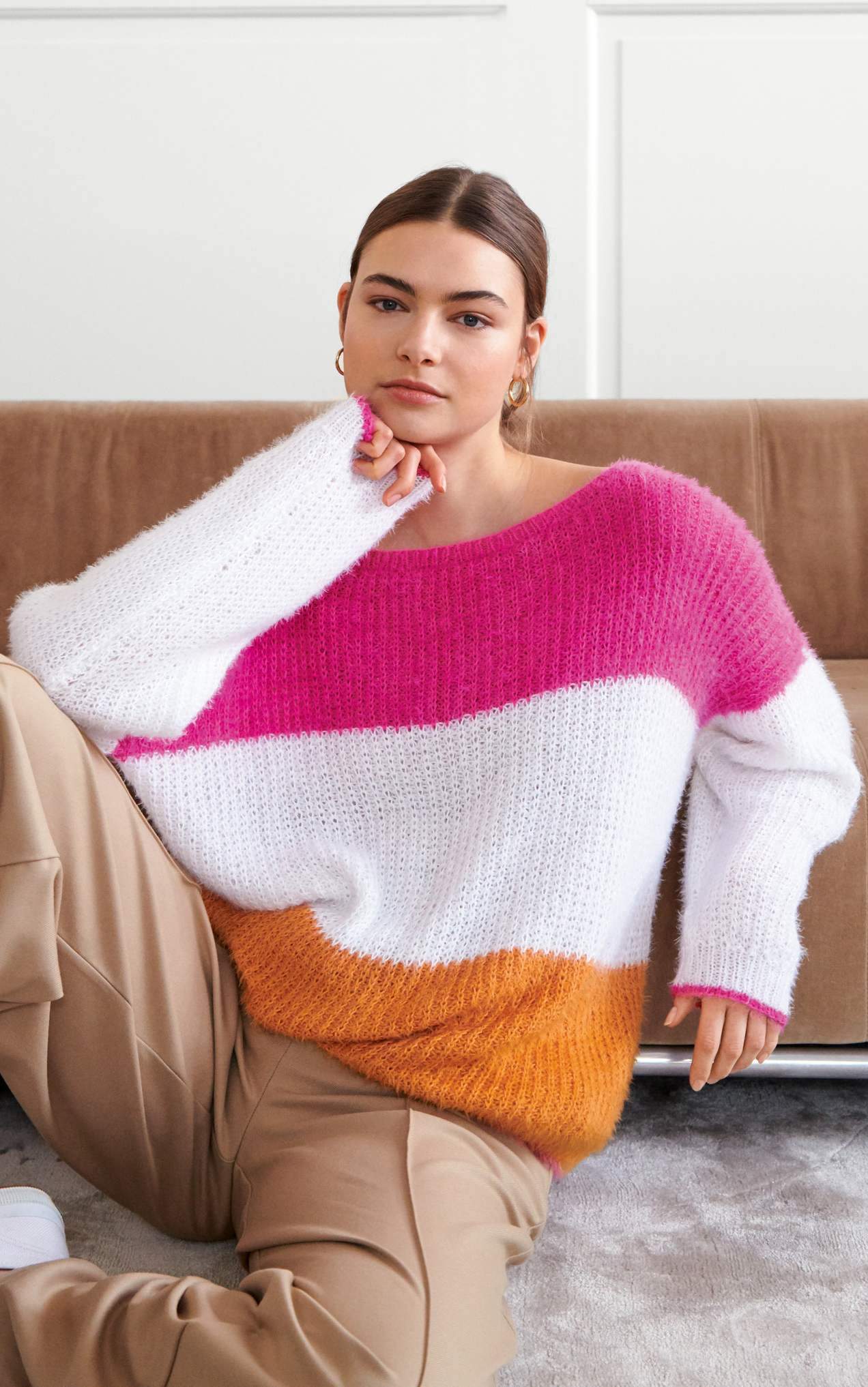Pulli im Halbpatentmuster - Strickset von LANA GROSSA jetzt online kaufen bei OONIQUE