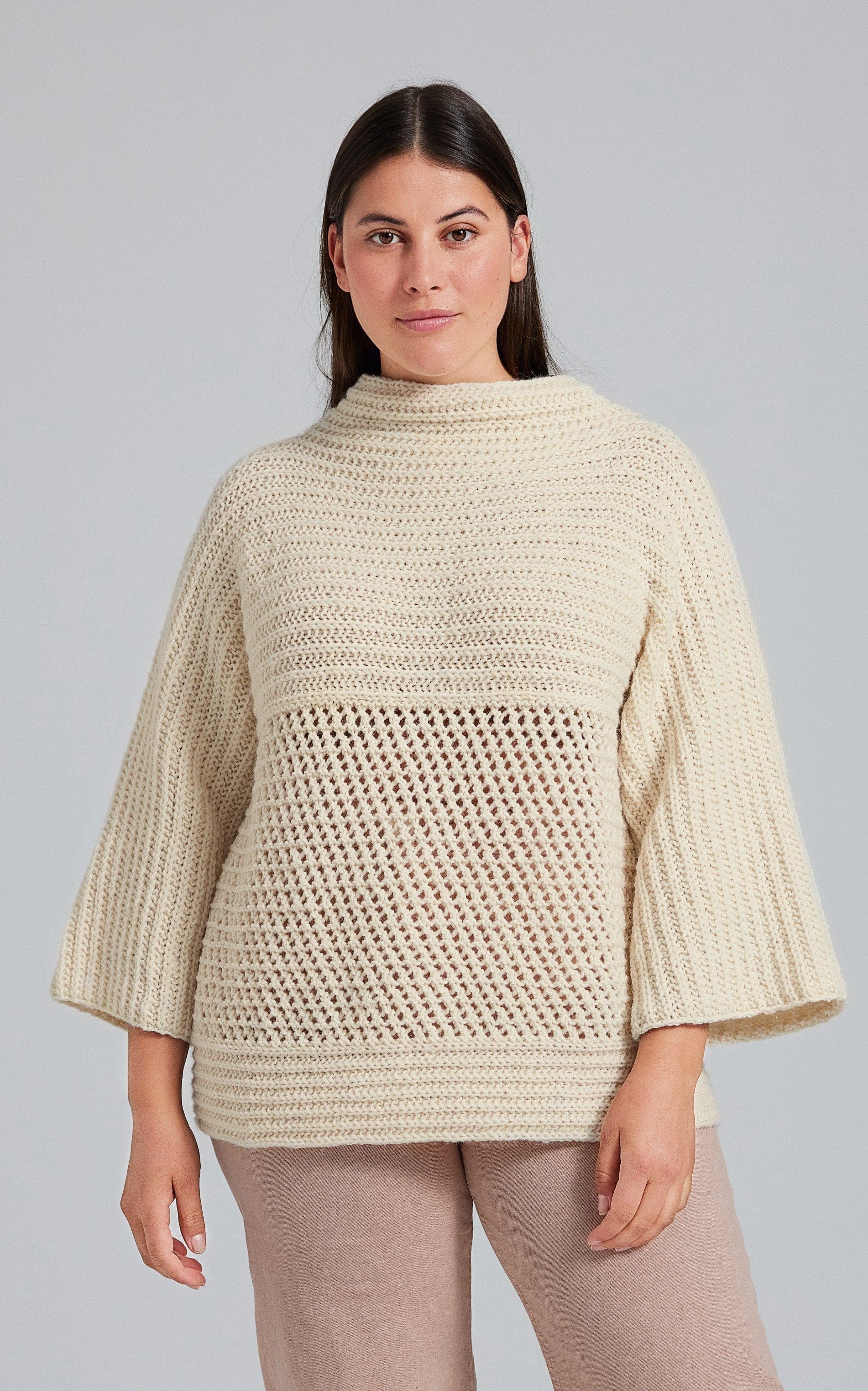 Pullover im Mustermix - LANDLUST ALPACA MERINO 100 - Strickset von LANA GROSSA jetzt online kaufen bei OONIQUE