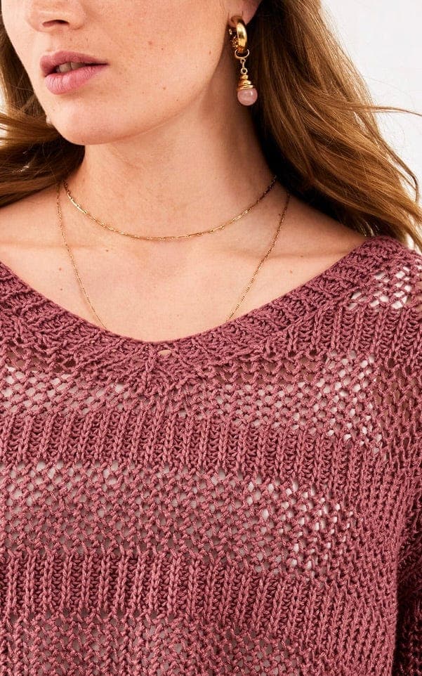 Pullover im Netzmuster - LINARTE - Strickset von LANA GROSSA jetzt online kaufen bei OONIQUE