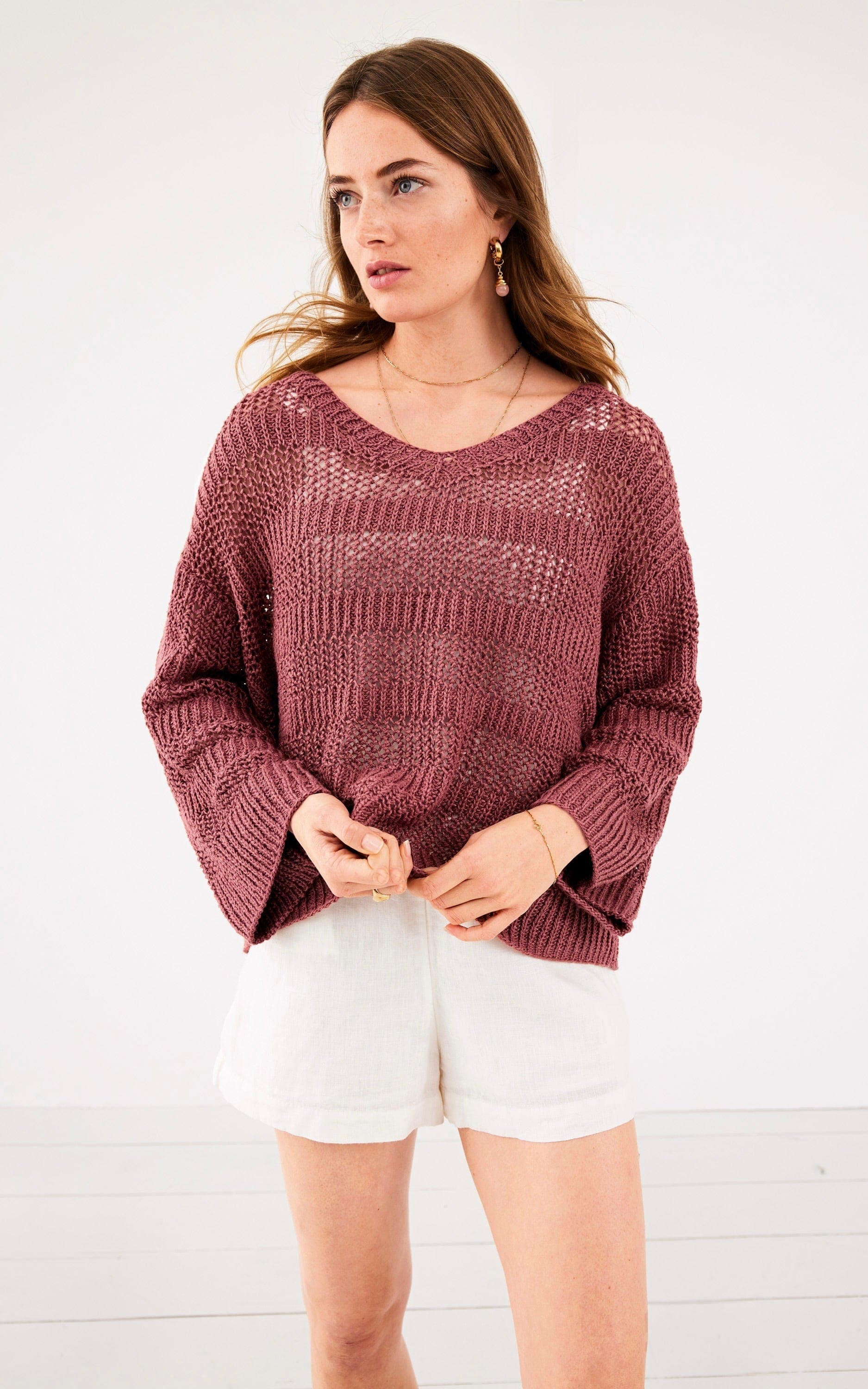 Pullover im Netzmuster - LINARTE - Strickset von LANA GROSSA jetzt online kaufen bei OONIQUE