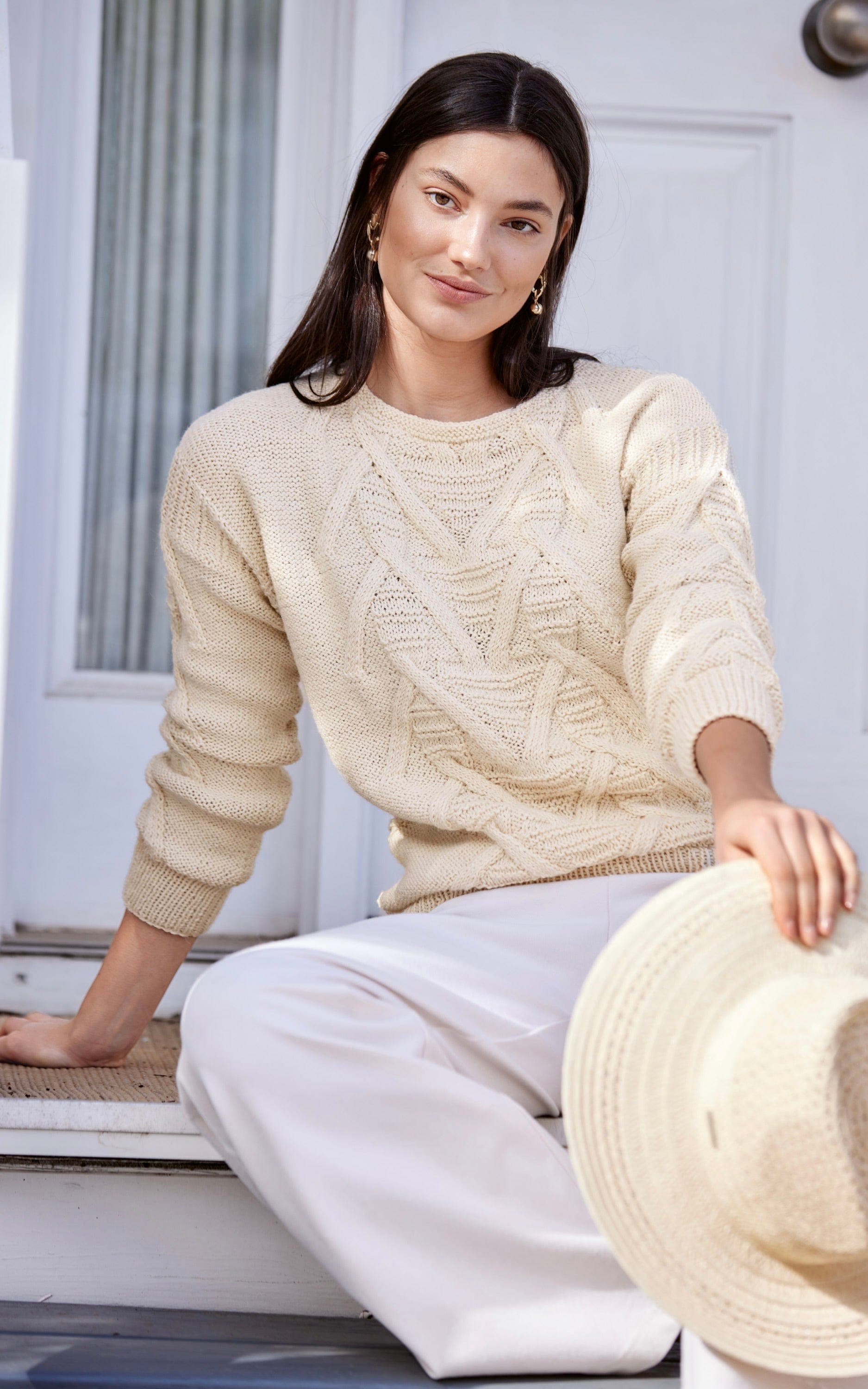 PULLOVER MIT QUERRIPPENMUSTER - Cara - Strickset von LANA GROSSA jetzt online kaufen bei OONIQUE