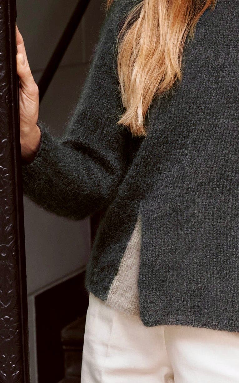 Pullover zweifarbig - SILKHAIR - Strickset von LANA GROSSA jetzt online kaufen bei OONIQUE