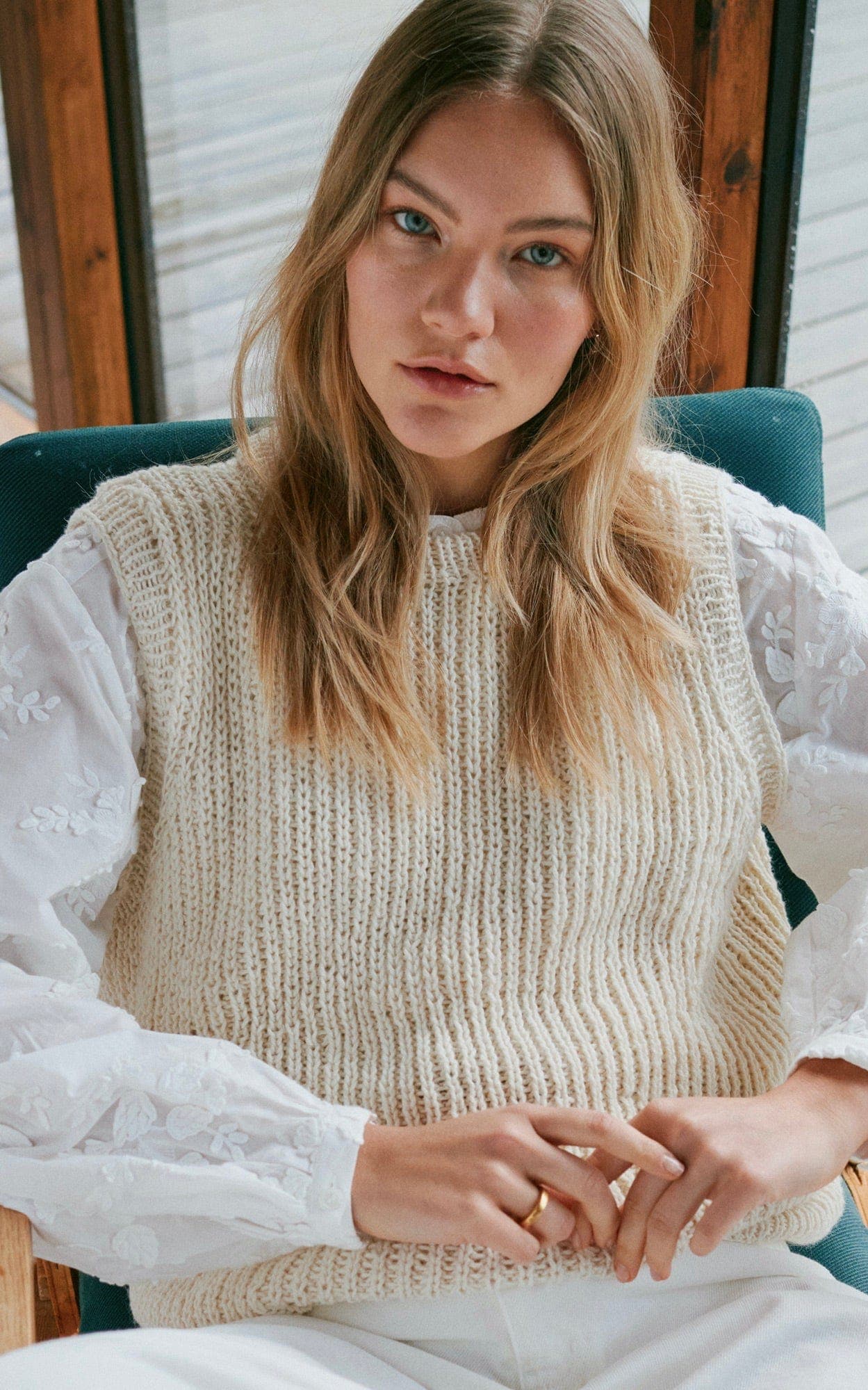 Pullunder im Halbpatentmuster - CARA - Strickset von LANA GROSSA jetzt online kaufen bei OONIQUE