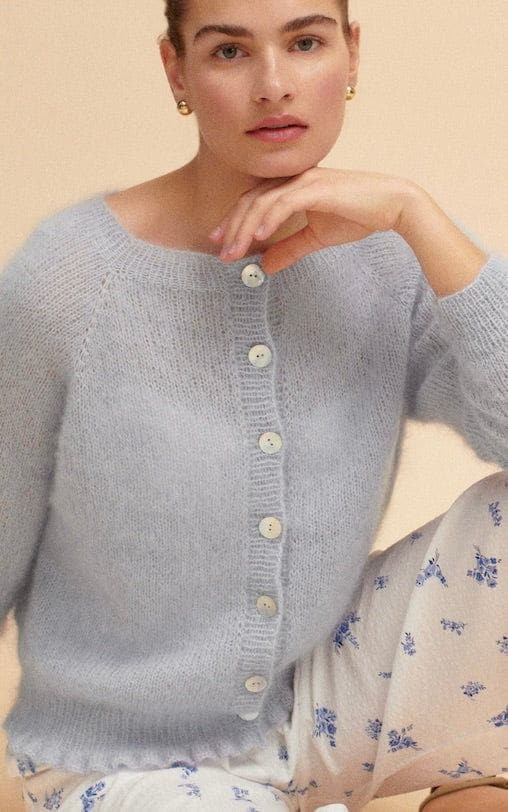 Raglanjacke - SILKHAIR - Strickset von LANA GROSSA jetzt online kaufen bei OONIQUE