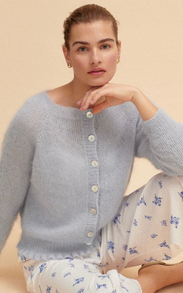 Raglanjacke - SILKHAIR - Strickset von LANA GROSSA jetzt online kaufen bei OONIQUE