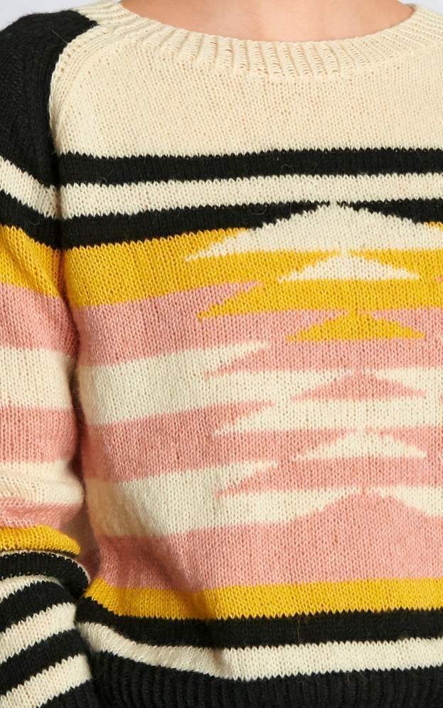 Raglanpulli mit Einstrickmuster - Strickset von LANA GROSSA jetzt online kaufen bei OONIQUE