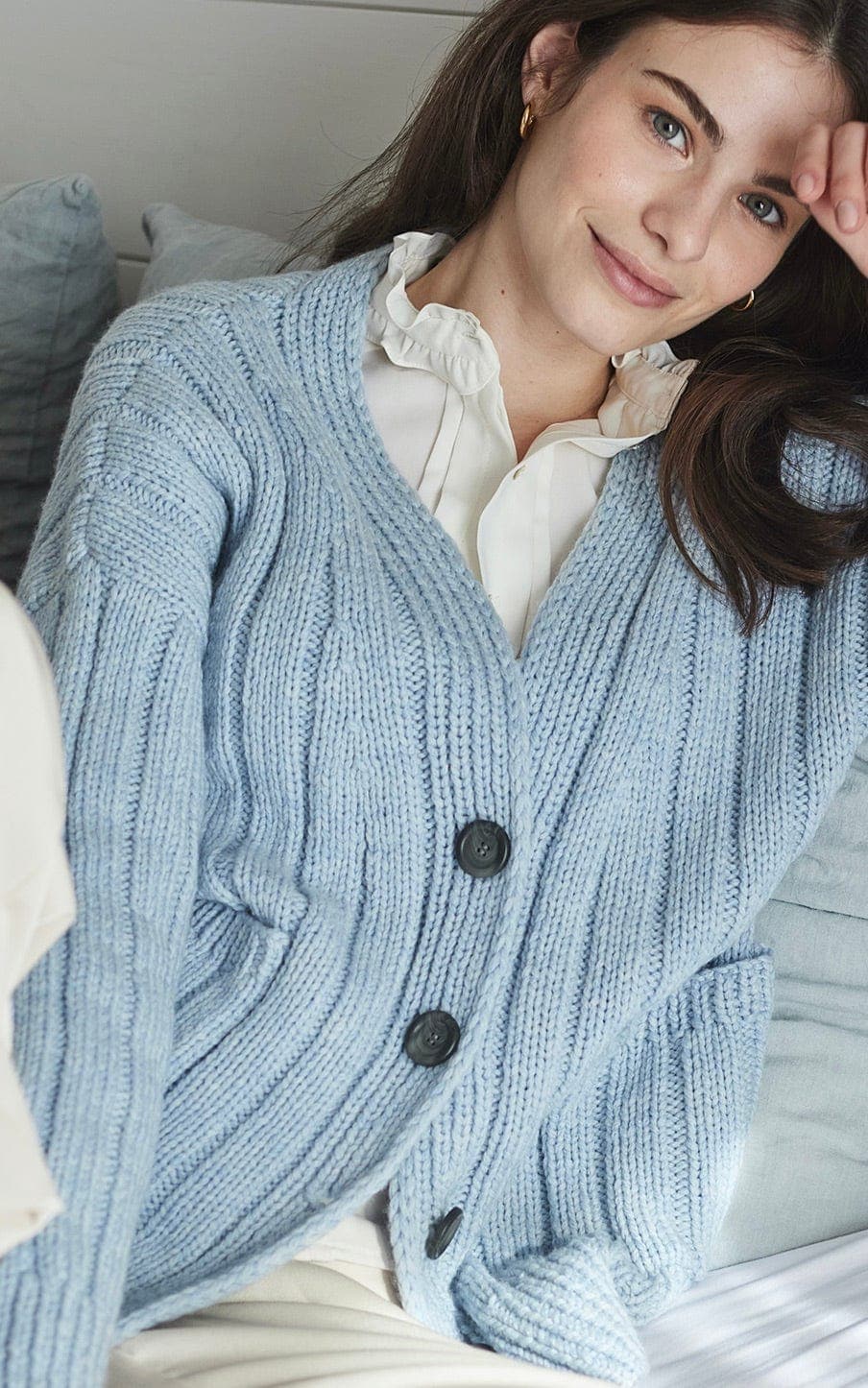 Rippenstrickjacke - COOL MERINO BIG - Strickset von LANA GROSSA jetzt online kaufen bei OONIQUE