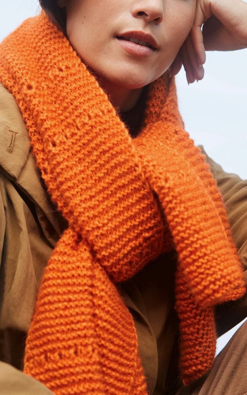LANA GROSSA Strickset Schal kraus rechts - BRIGITTE NO. 2 - Strickset
