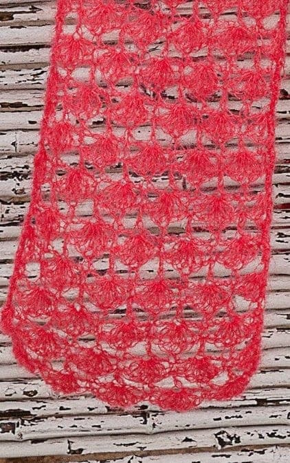 Schal mit Muschelmuster - SILKHAIR - Häkelset von LANA GROSSA jetzt online kaufen bei OONIQUE