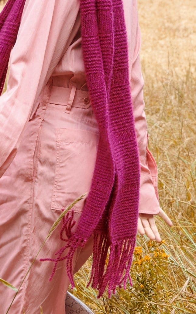 LANA GROSSA Strickset Schal mit Rippenmuster - BRIGITTE NO. 2 - Strickset