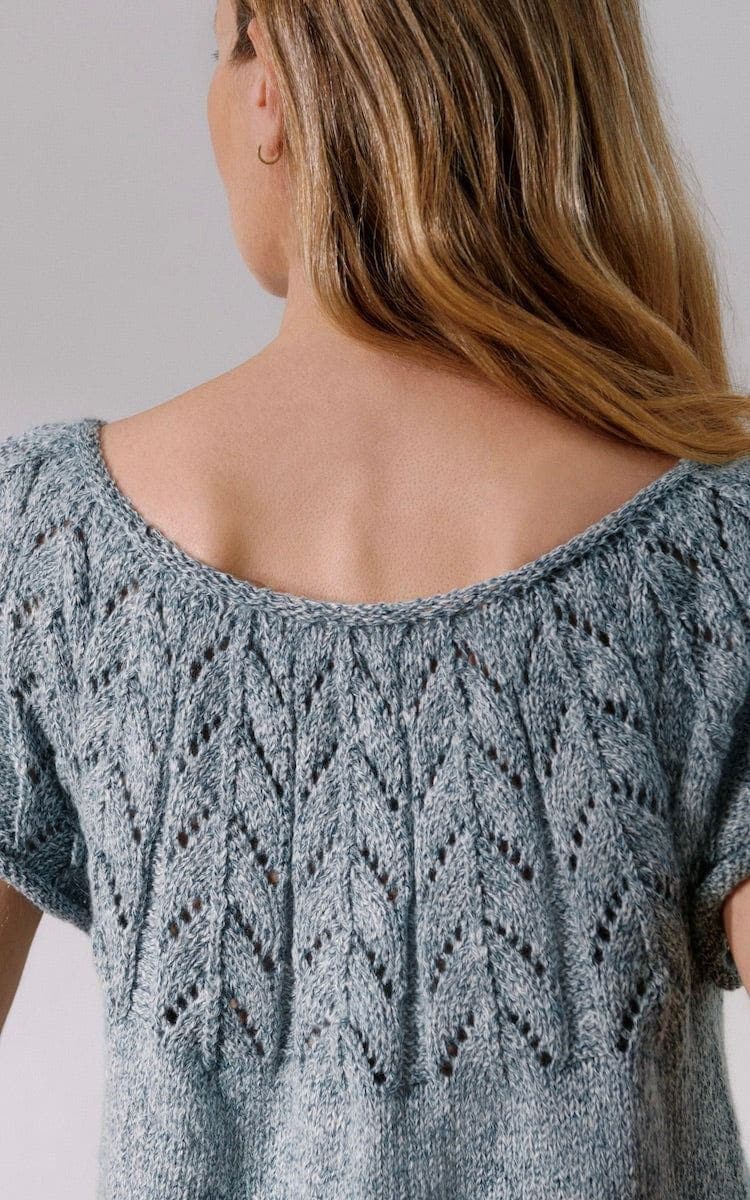Shirt mit Lochmuster - CARA - Strickset von LANA GROSSA jetzt online kaufen bei OONIQUE