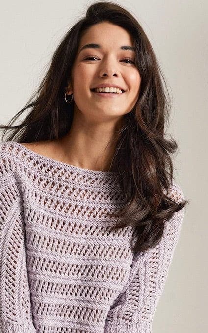 Sommerliches Ajour Shirt - LINARTE - Strickset von LANA GROSSA jetzt online kaufen bei OONIQUE