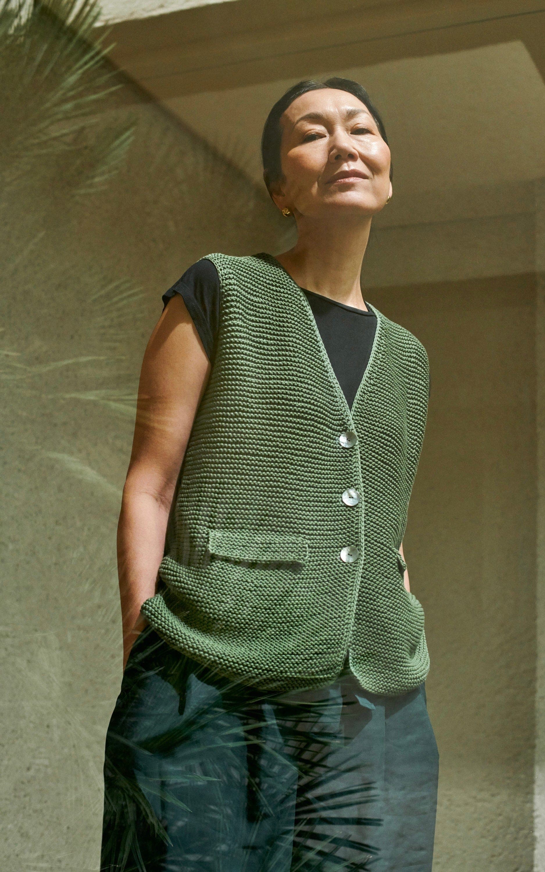 Weste kraus rechts · RISERVA - Strickset von LANA GROSSA jetzt online kaufen bei OONIQUE