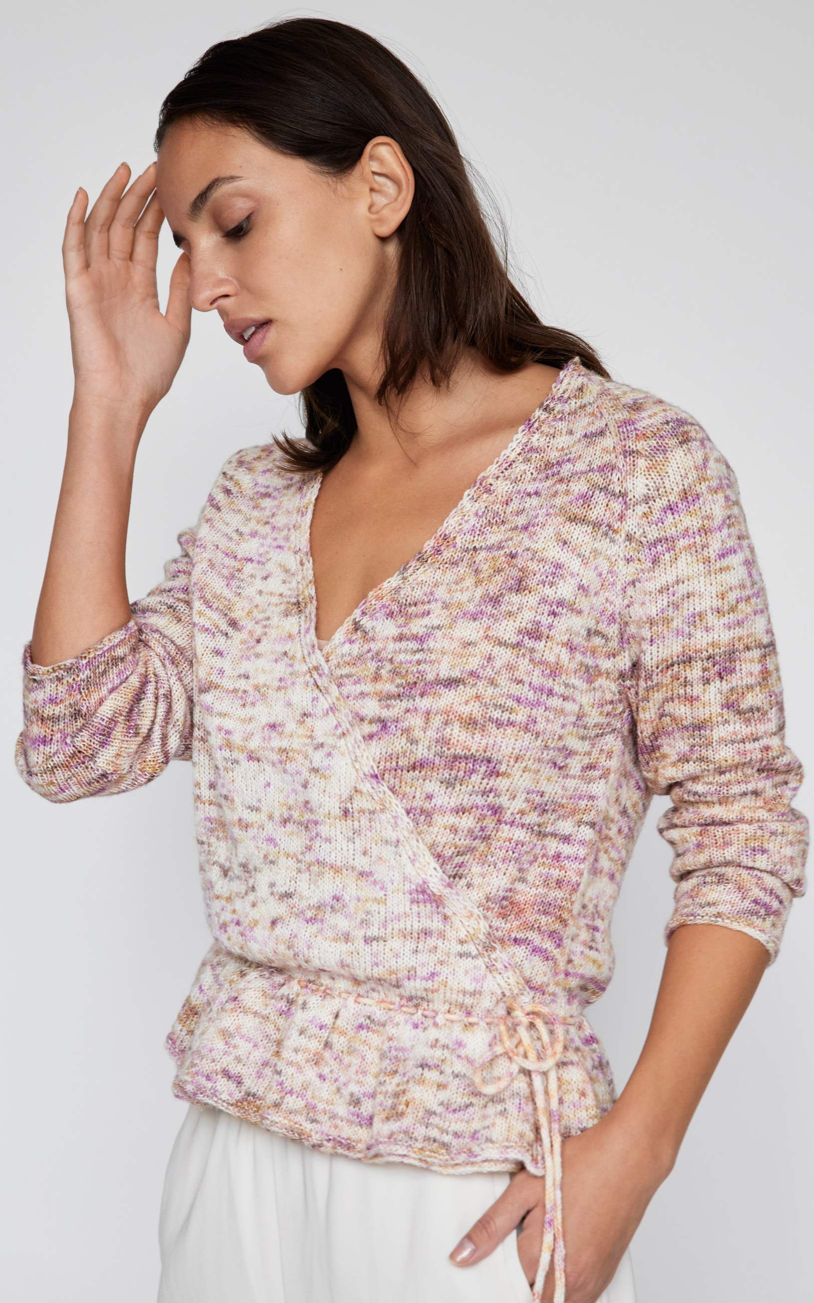 Wickeljacke mit langen Raglanärmeln - Strickset von LANA GROSSA jetzt online kaufen bei OONIQUE