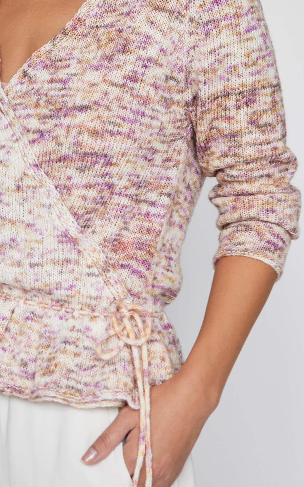 Wickeljacke mit langen Raglanärmeln - Strickset von LANA GROSSA jetzt online kaufen bei OONIQUE