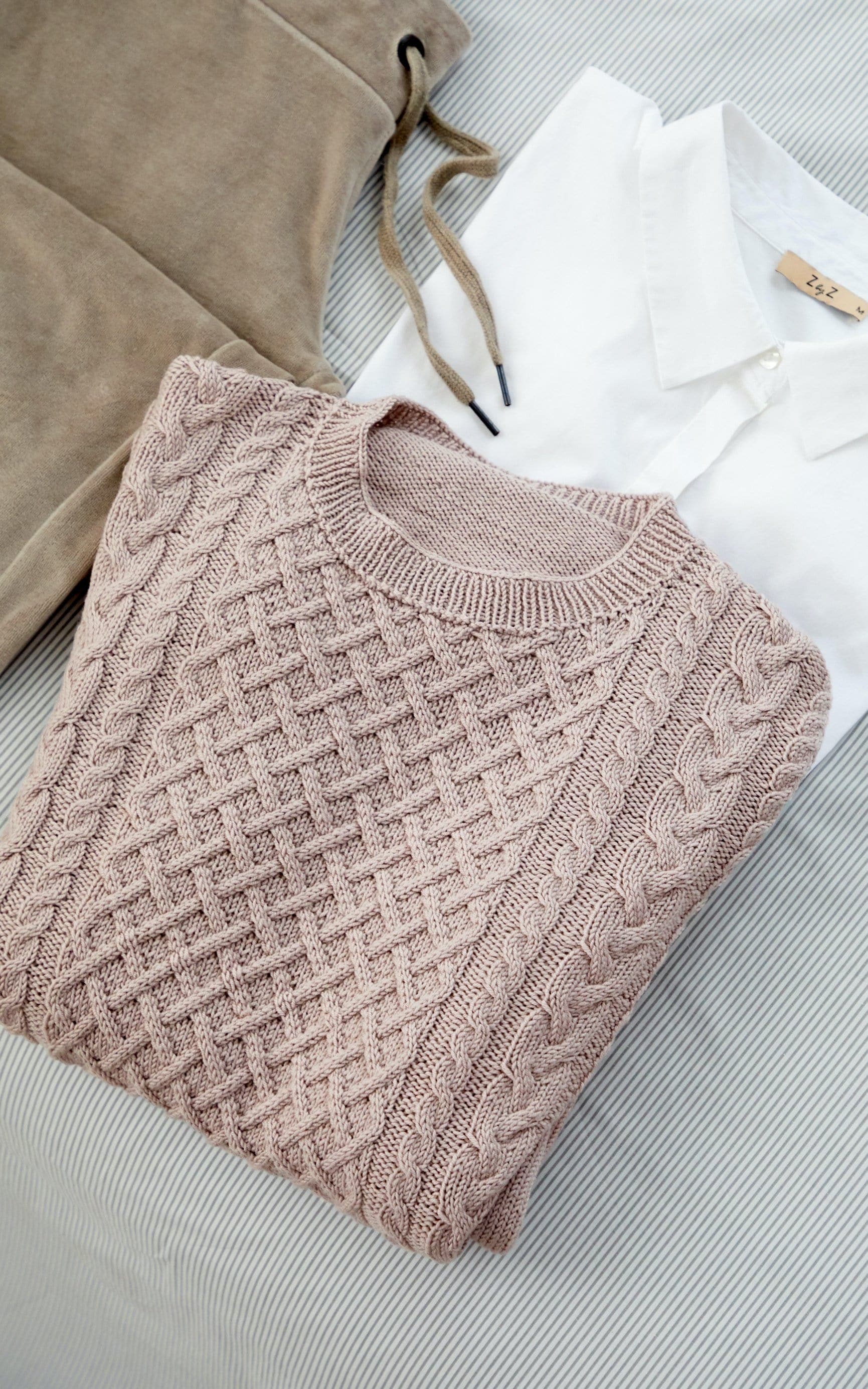 LANA GROSSA Strickset Zopfpullover - Strickset