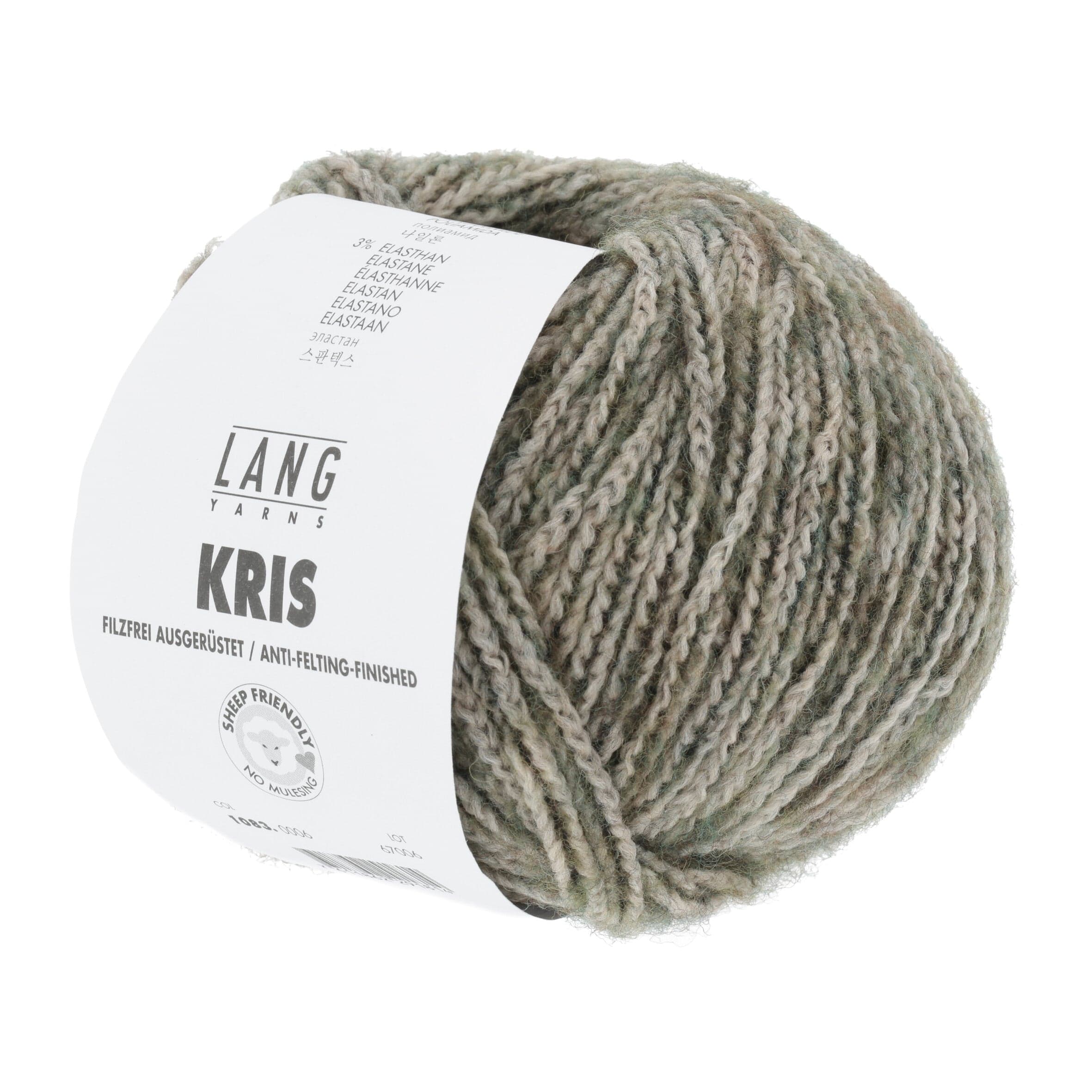 LANG YARNS Garn 0006 - beige/olive KRIS