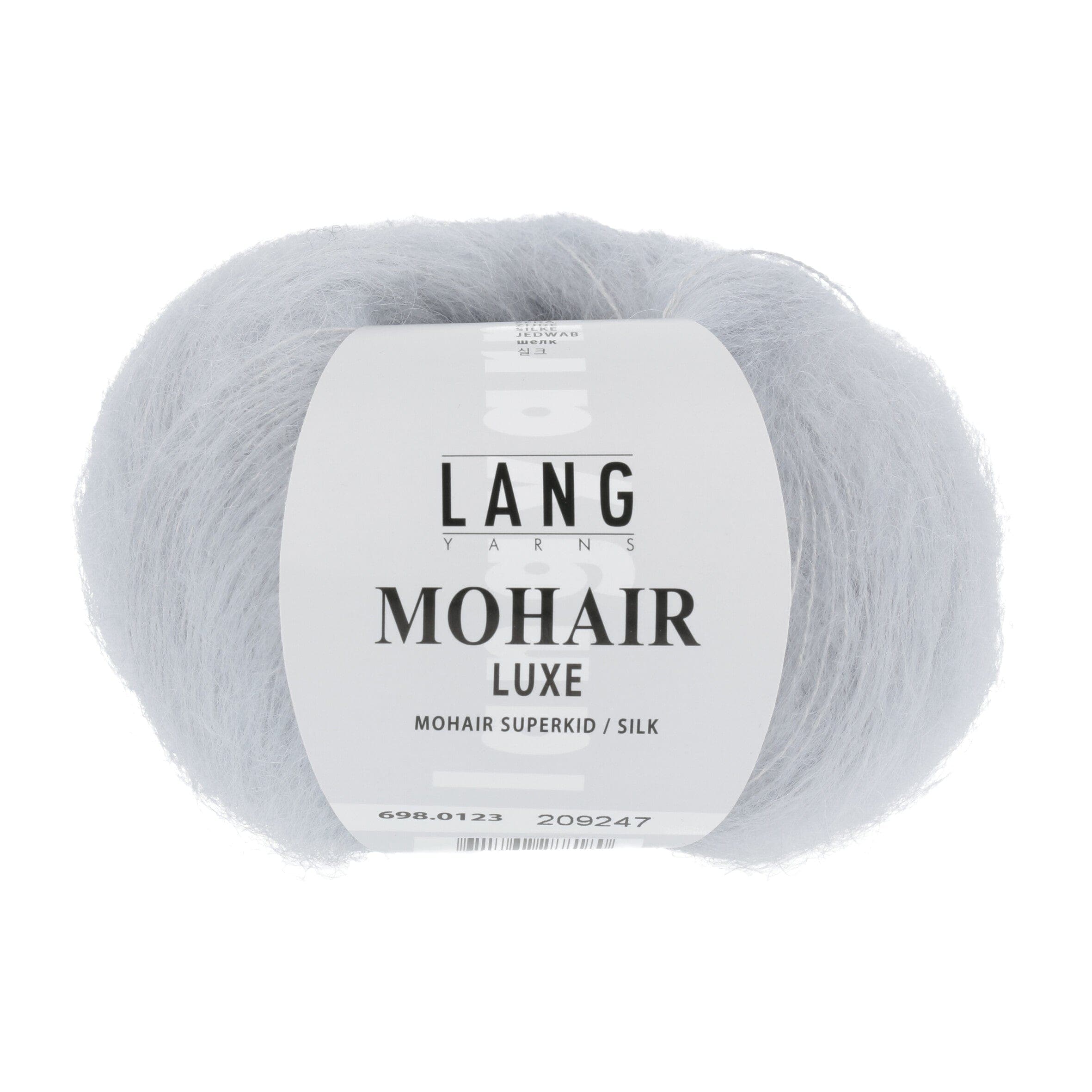 LANG YARNS Garn 0123 - hellgrau MOHAIR LUXE