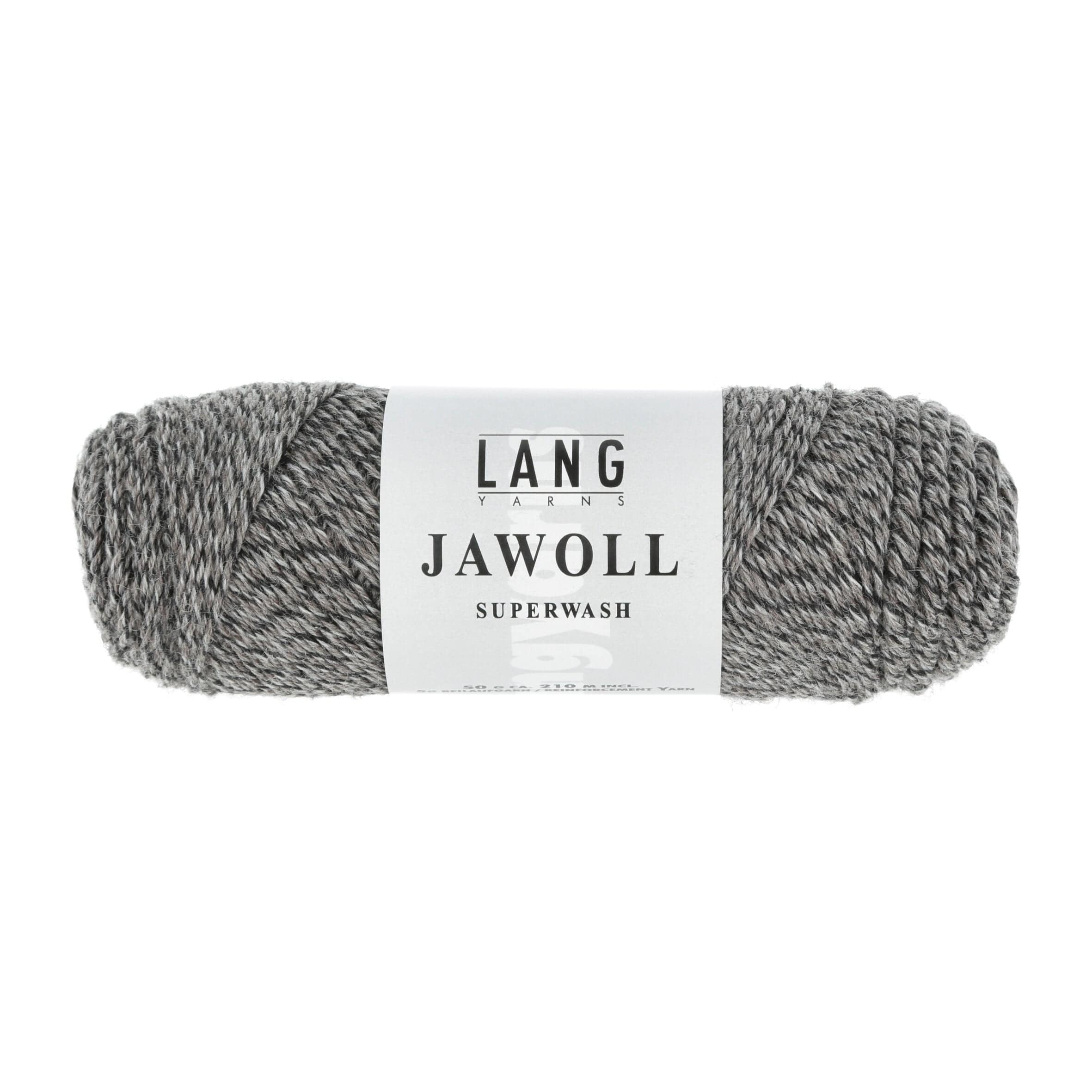 LANG YARNS Garn 0124 - grau/braun mouliné JAWOLL