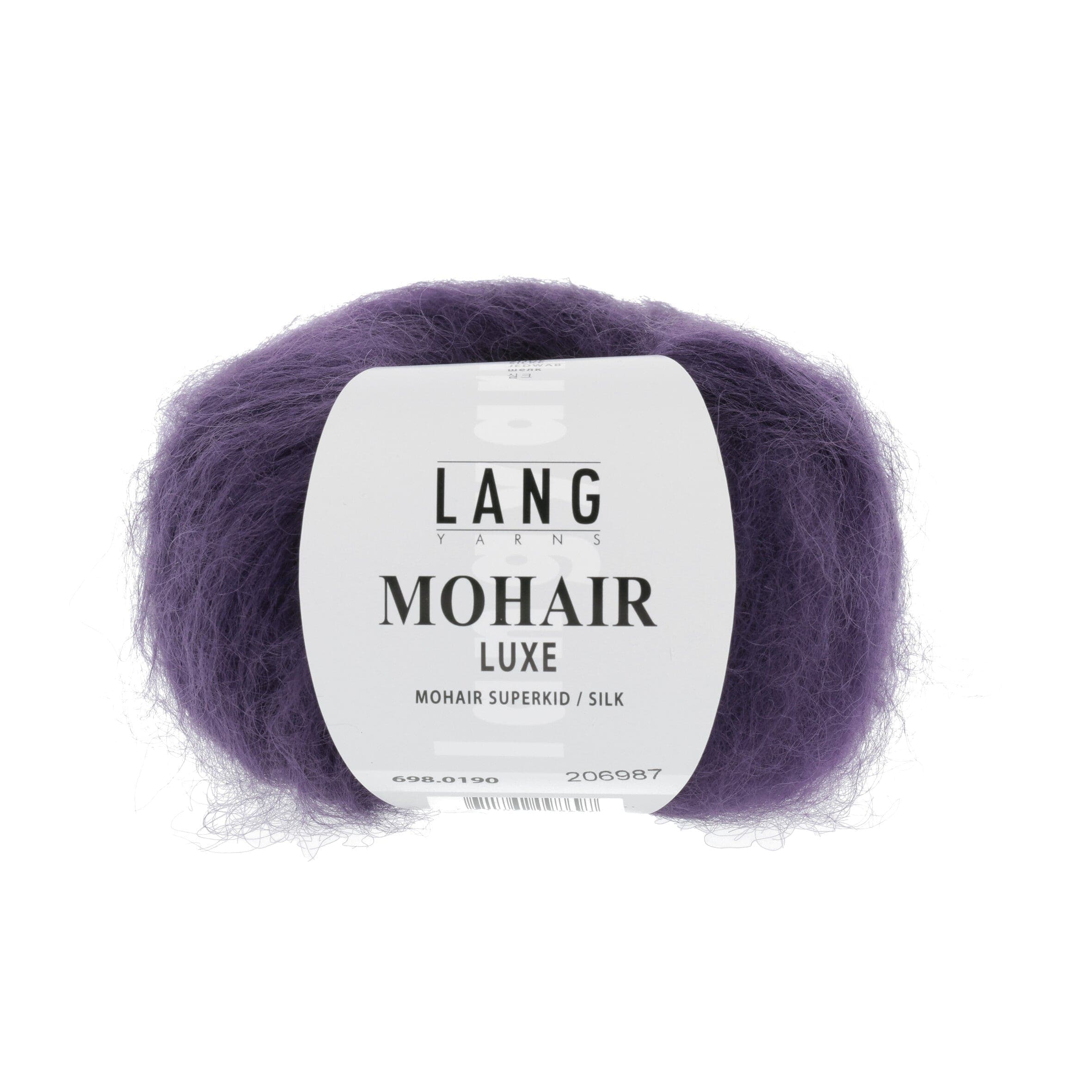 LANG YARNS Garn 0190 - dunkelviolett MOHAIR LUXE