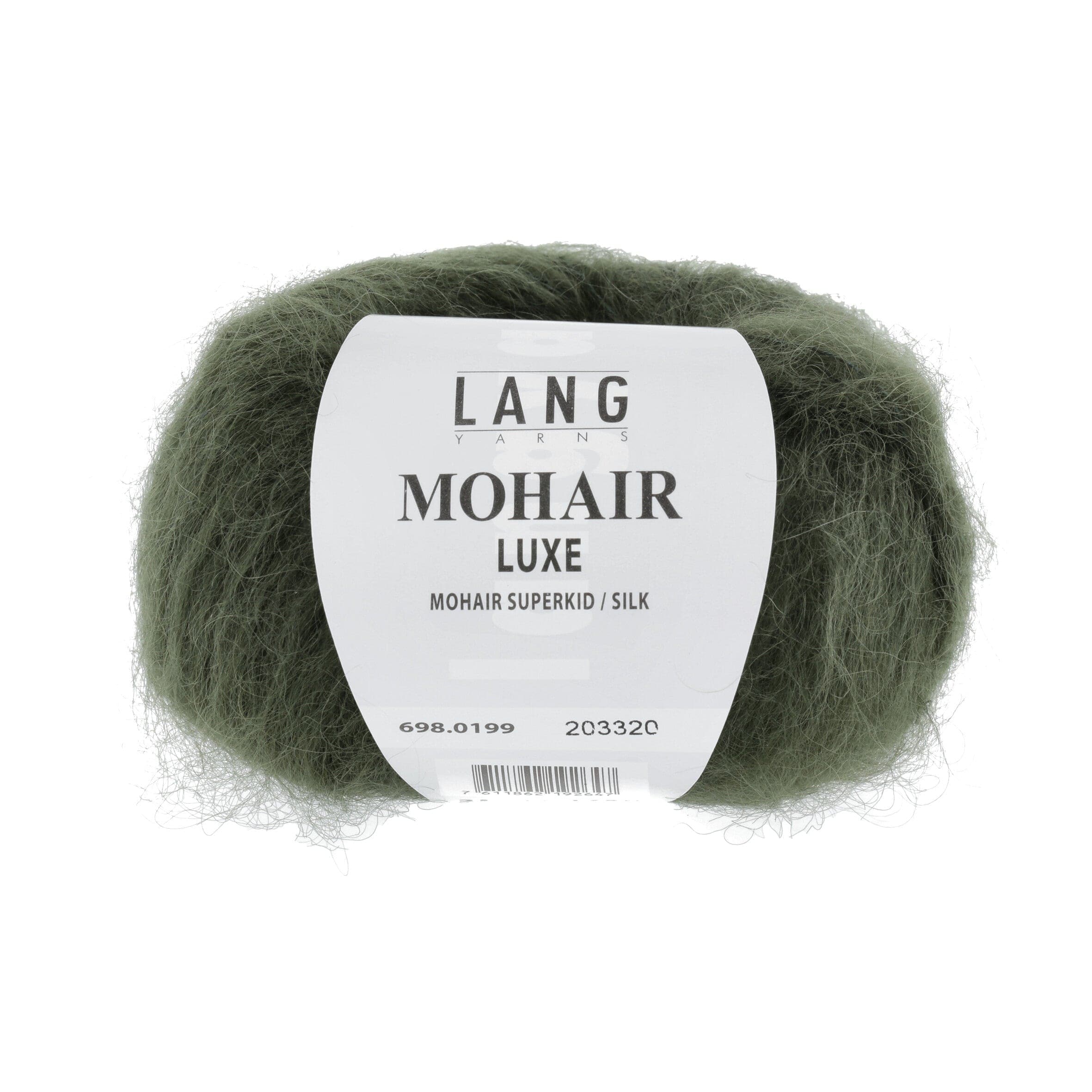 LANG YARNS Garn 0199 - olive dunkel MOHAIR LUXE