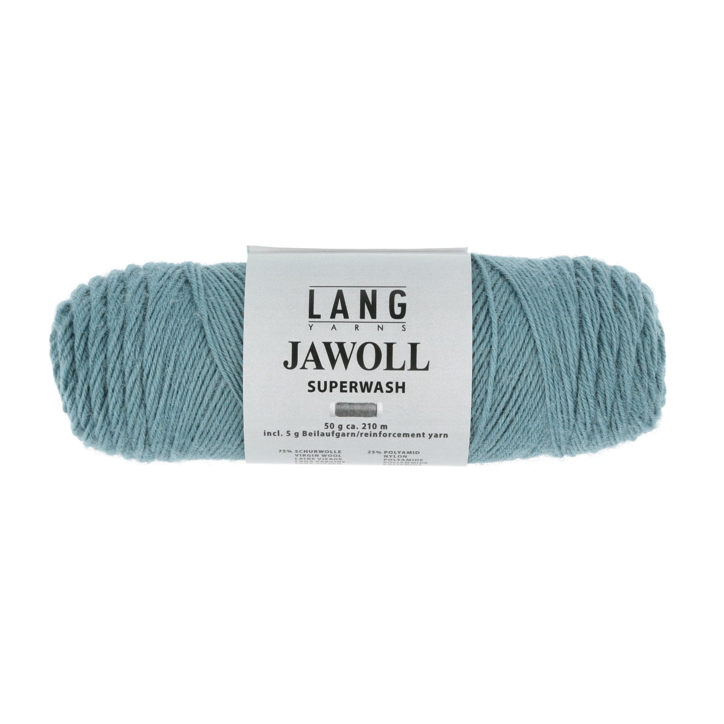 LANG YARNS Garn 0388 - petrol hell JAWOLL