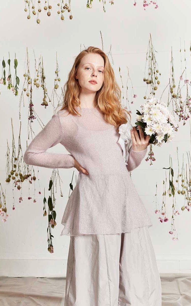 Ausgestellter Peplum-Pullover - LACE - Strickset von LANG YARNS jetzt online kaufen bei OONIQUE