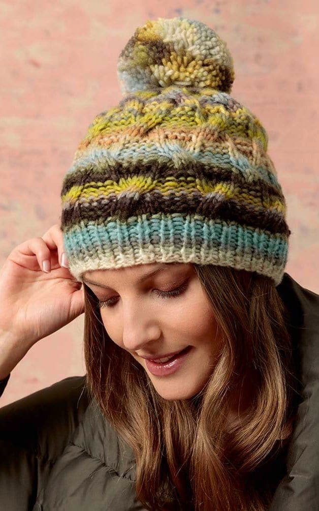 Bommelmütze - CLOUD - Strickset von LANG YARNS jetzt online kaufen bei OONIQUE