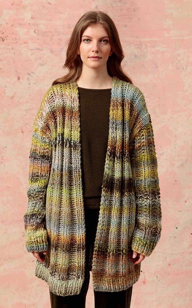 Cardigan mit Längsrippen - CLOUD - Strickset von LANG YARNS jetzt online kaufen bei OONIQUE
