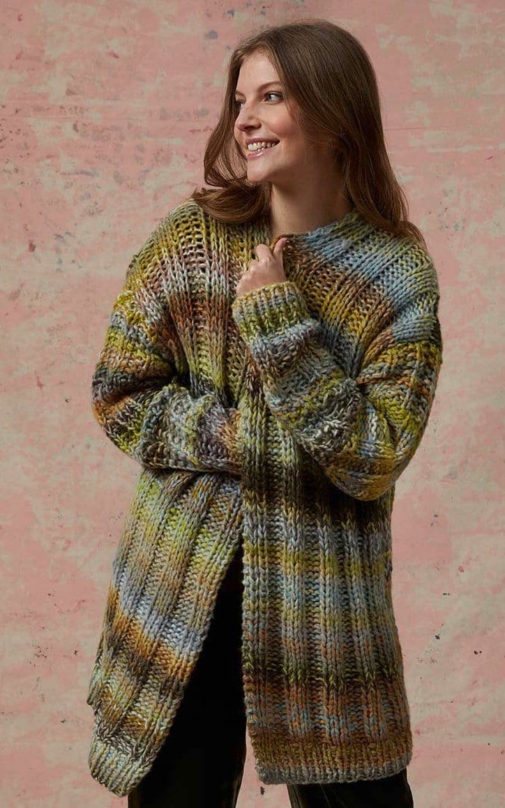 Cardigan mit Längsrippen - CLOUD - Strickset von LANG YARNS jetzt online kaufen bei OONIQUE