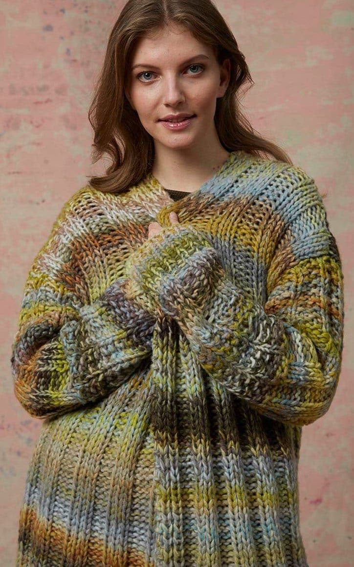 Cardigan mit Längsrippen - CLOUD - Strickset von LANG YARNS jetzt online kaufen bei OONIQUE