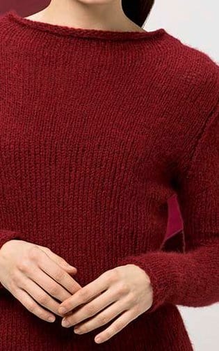 Einfacher Pullover - MALOU LIGHT - Strickset von LANG YARNS jetzt online kaufen bei OONIQUE