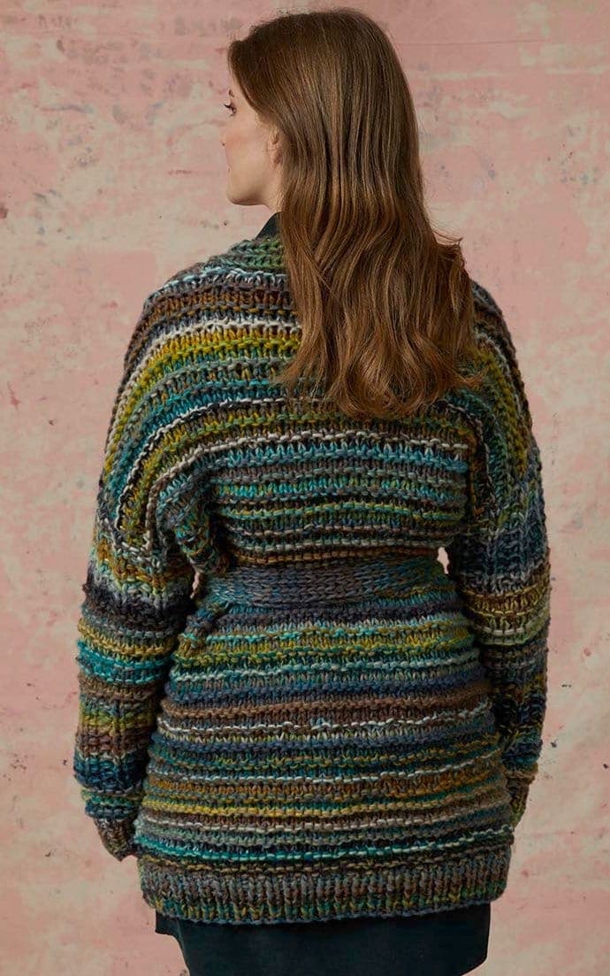 Jacke mit Bindegürtel- CLOUD - Strickset von LANG YARNS jetzt online kaufen bei OONIQUE