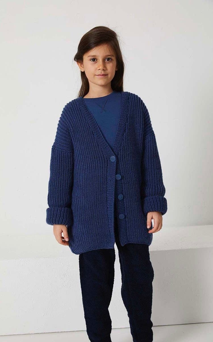 Lange Strickjacke - ATLANTIS - Strickset von LANG YARNS jetzt online kaufen bei OONIQUE