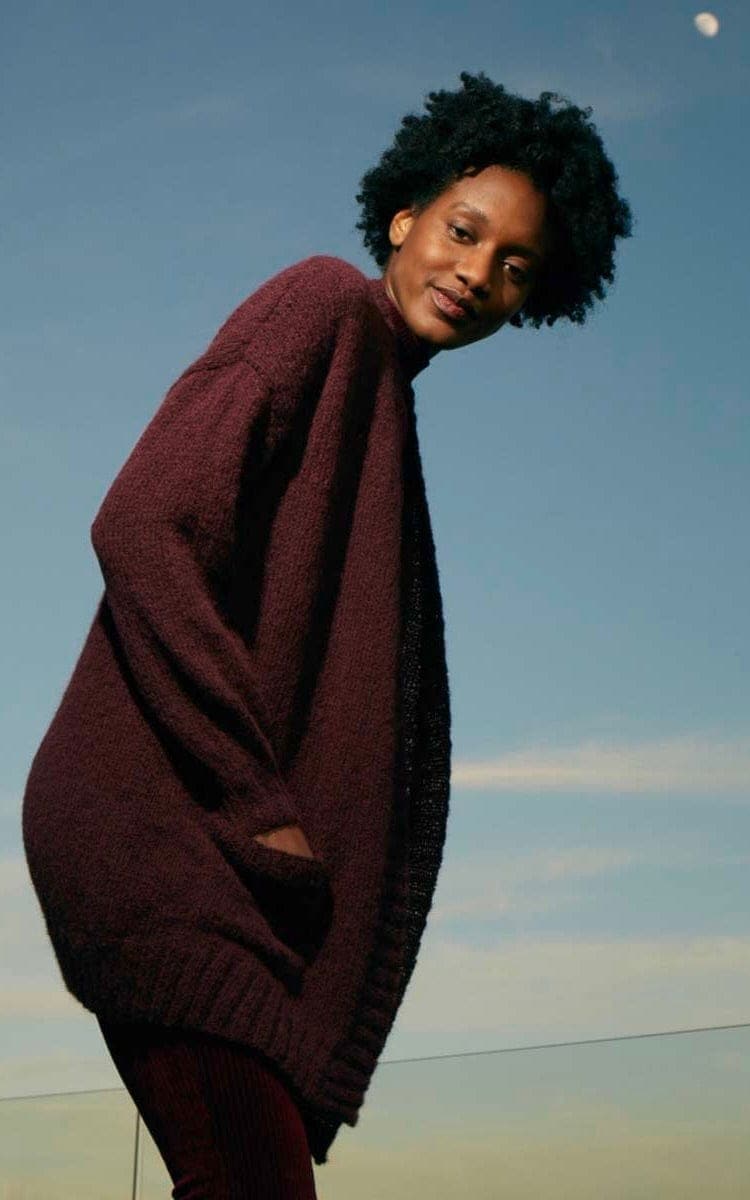 LANG YARNS Strickset Langer Cardigan mit Taschen - WATER - Strickset