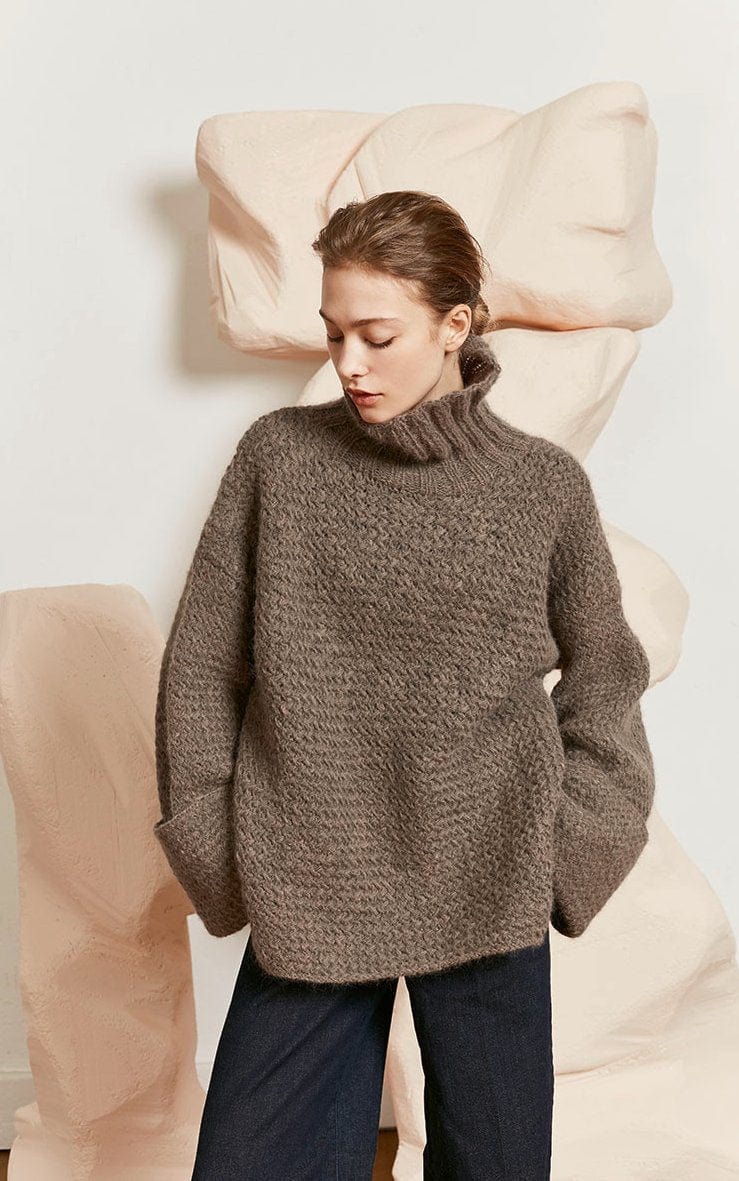 Oversized Pullover - MALOU LIGHT - Strickset von LANG YARNS jetzt online kaufen bei OONIQUE