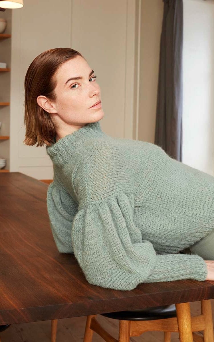 Pullover mit Puffärmeln - WATER - Strickset von LANG YARNS jetzt online kaufen bei OONIQUE