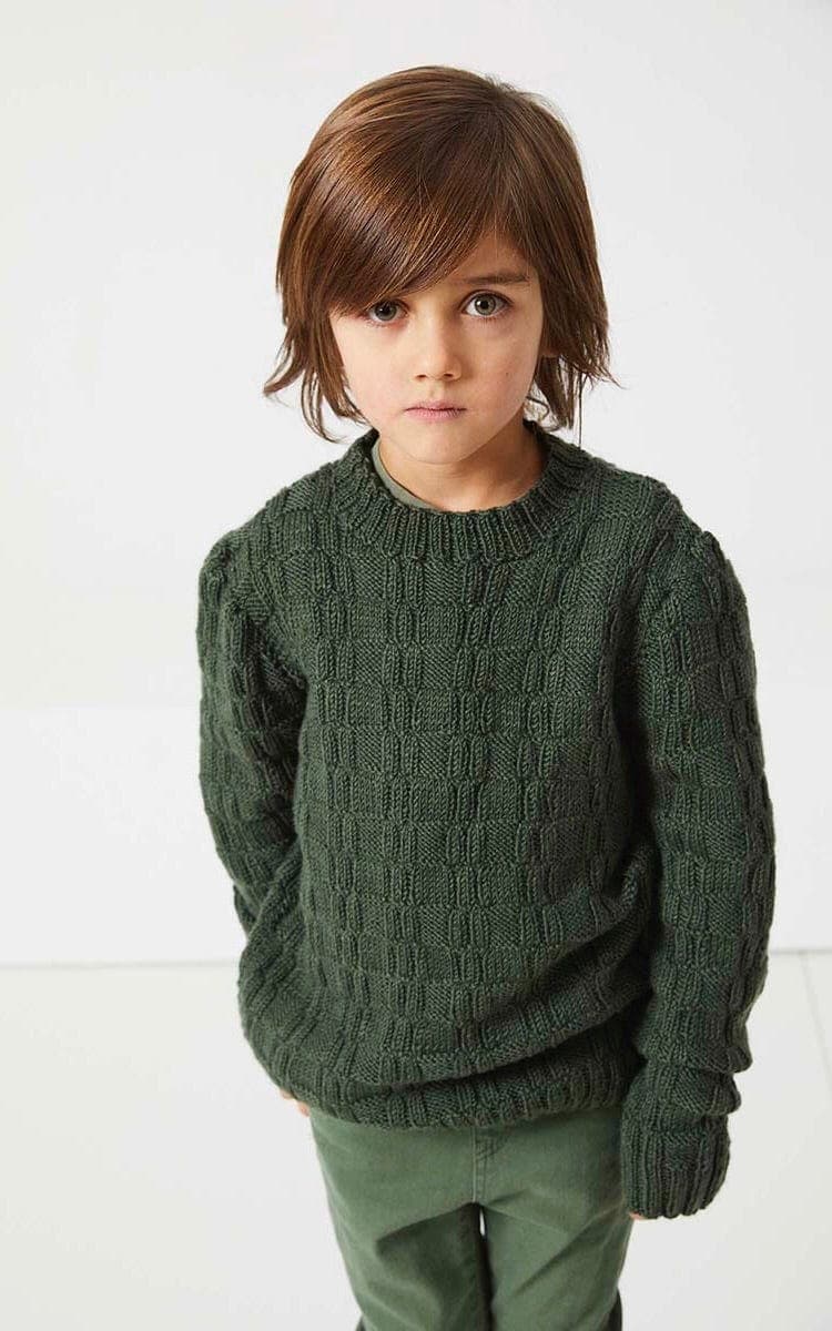 LANG YARNS Strickset Pullover mit Reliefmuster - ATLANTIS - Strickset