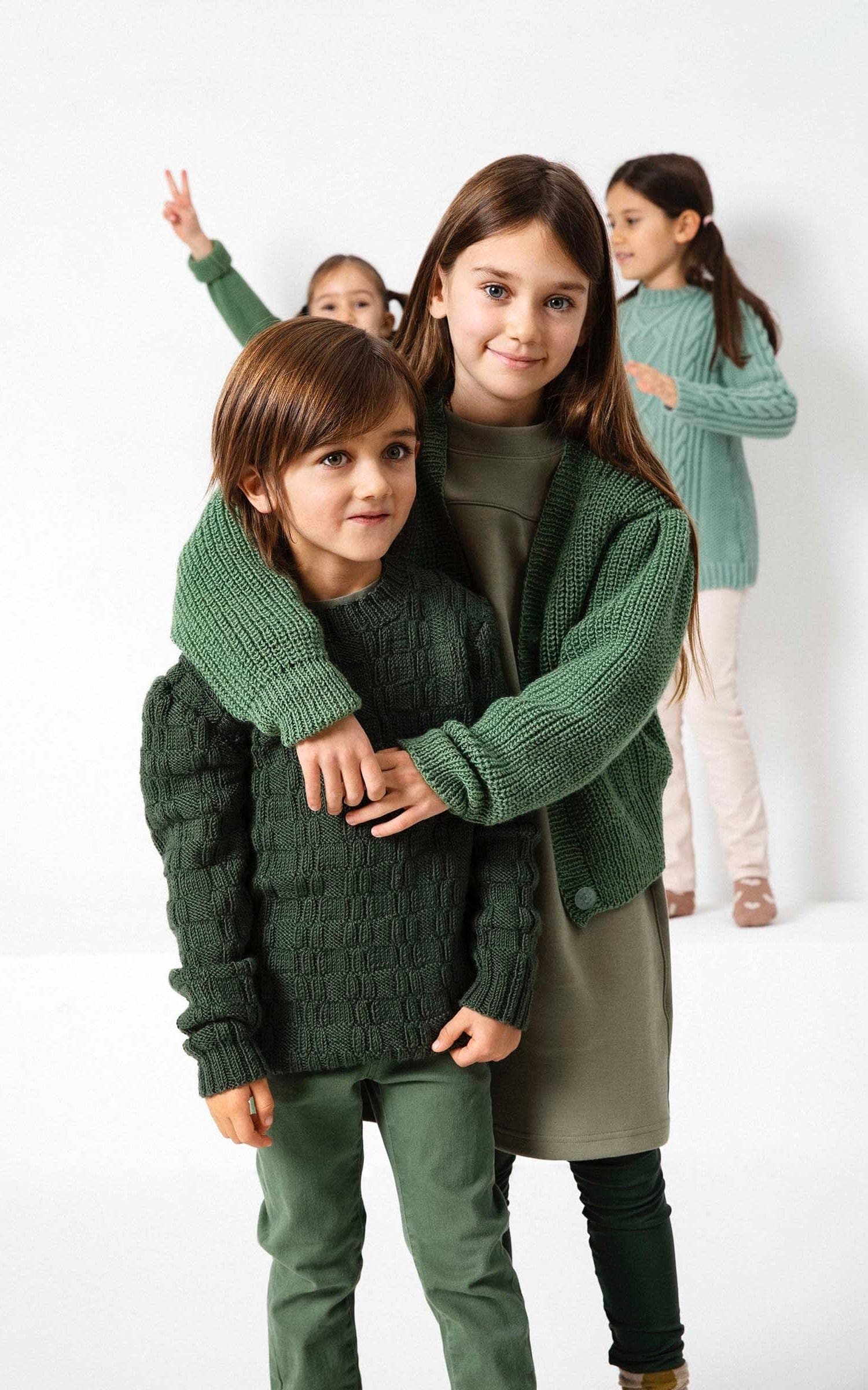 LANG YARNS Strickset Pullover mit Reliefmuster - ATLANTIS - Strickset