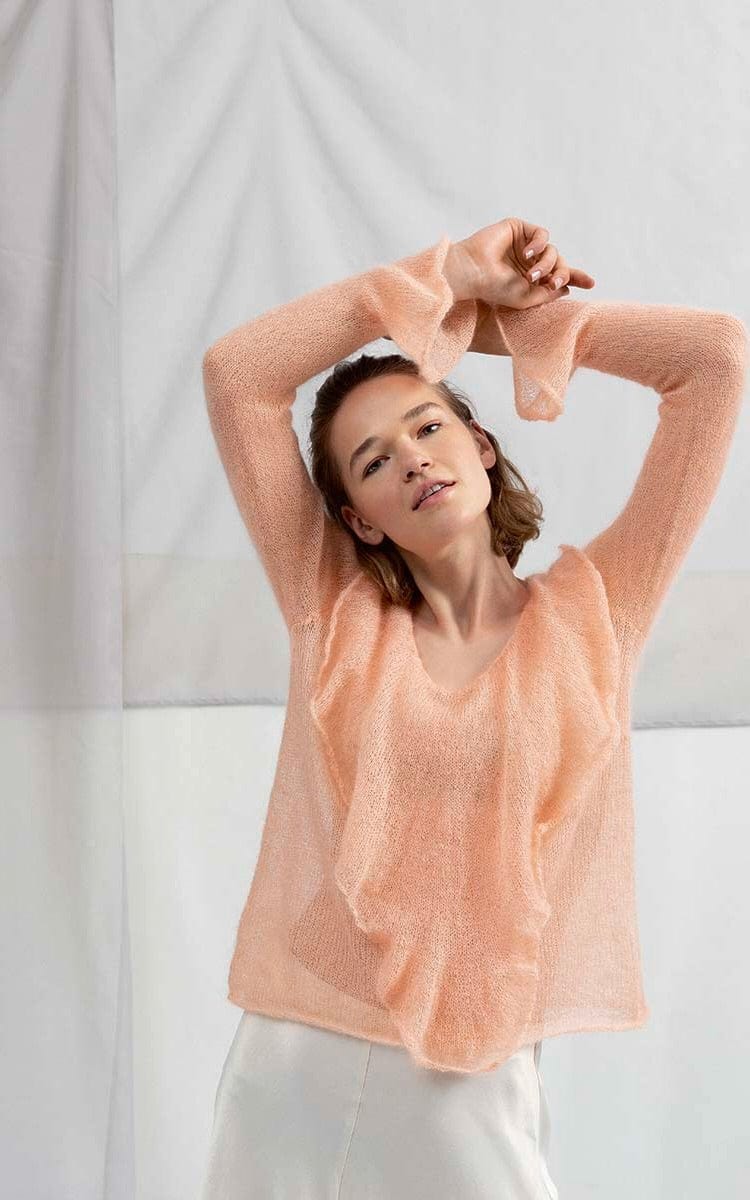 Pullover mit Rüschen - LACE - Strickset von LANG YARNS jetzt online kaufen bei OONIQUE
