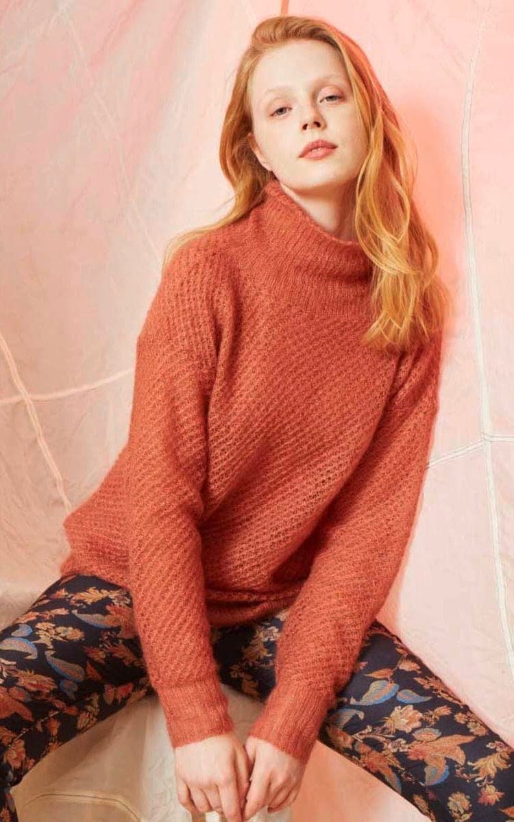LANG YARNS Strickset Pullover mit Stehkragen - LACE - Strickset