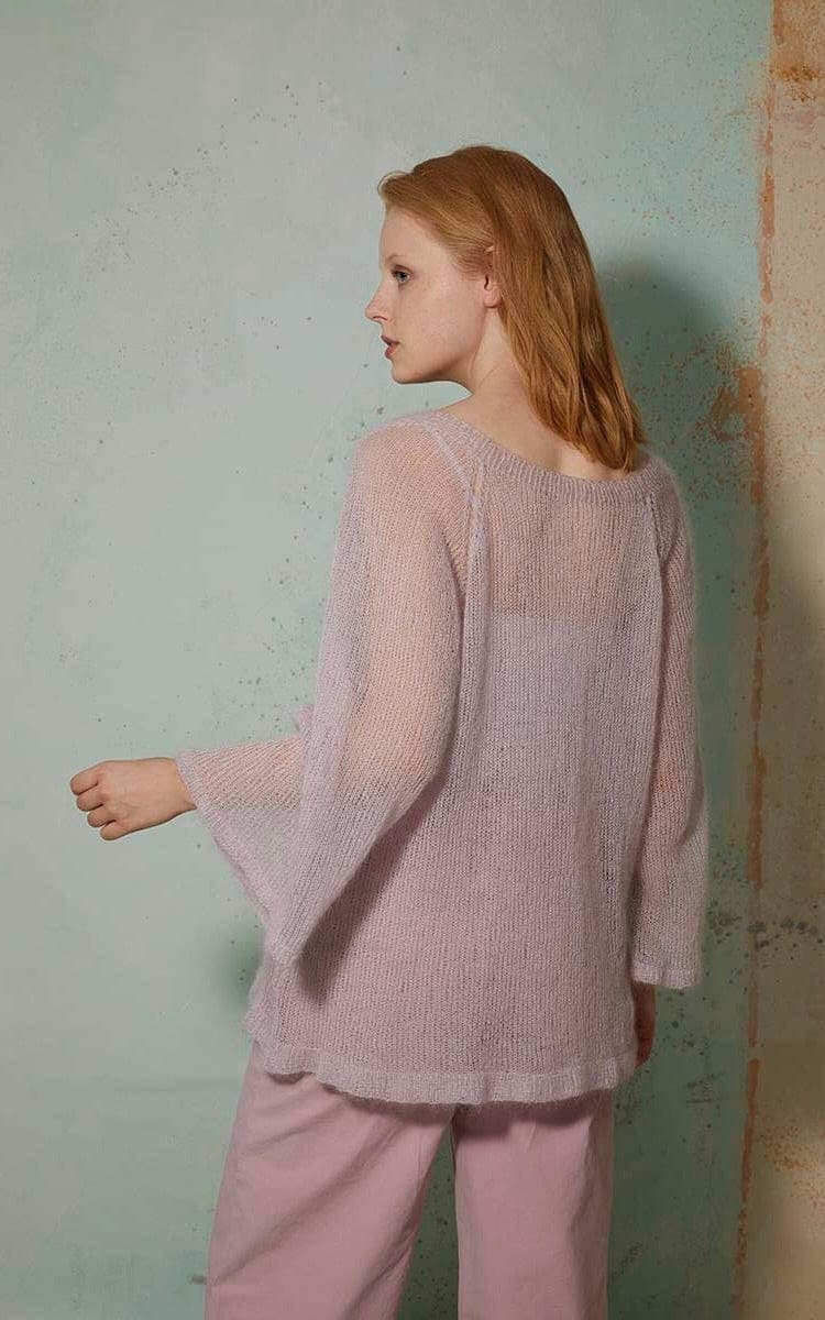 LANG YARNS Strickset Pullover mit V-Ausschnitt - LACE - Strickset