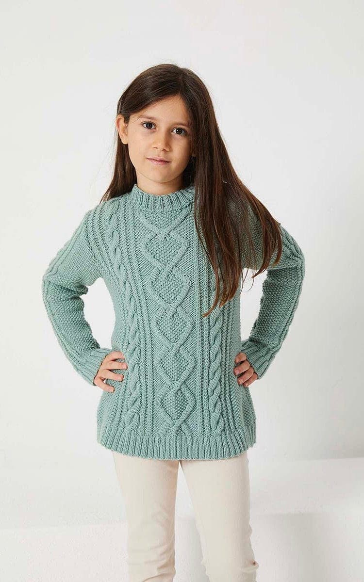 LANG YARNS Strickset Pullover mit Zopfmuster - ATLANTIS - Strickset