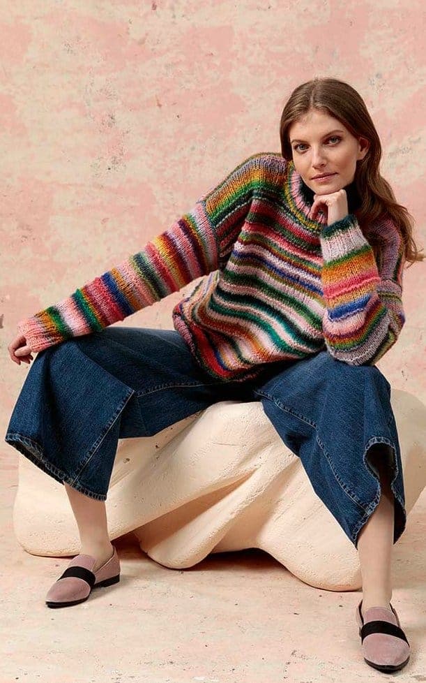 Streifenpullover - CLOUD - Strickset von LANG YARNS jetzt online kaufen bei OONIQUE