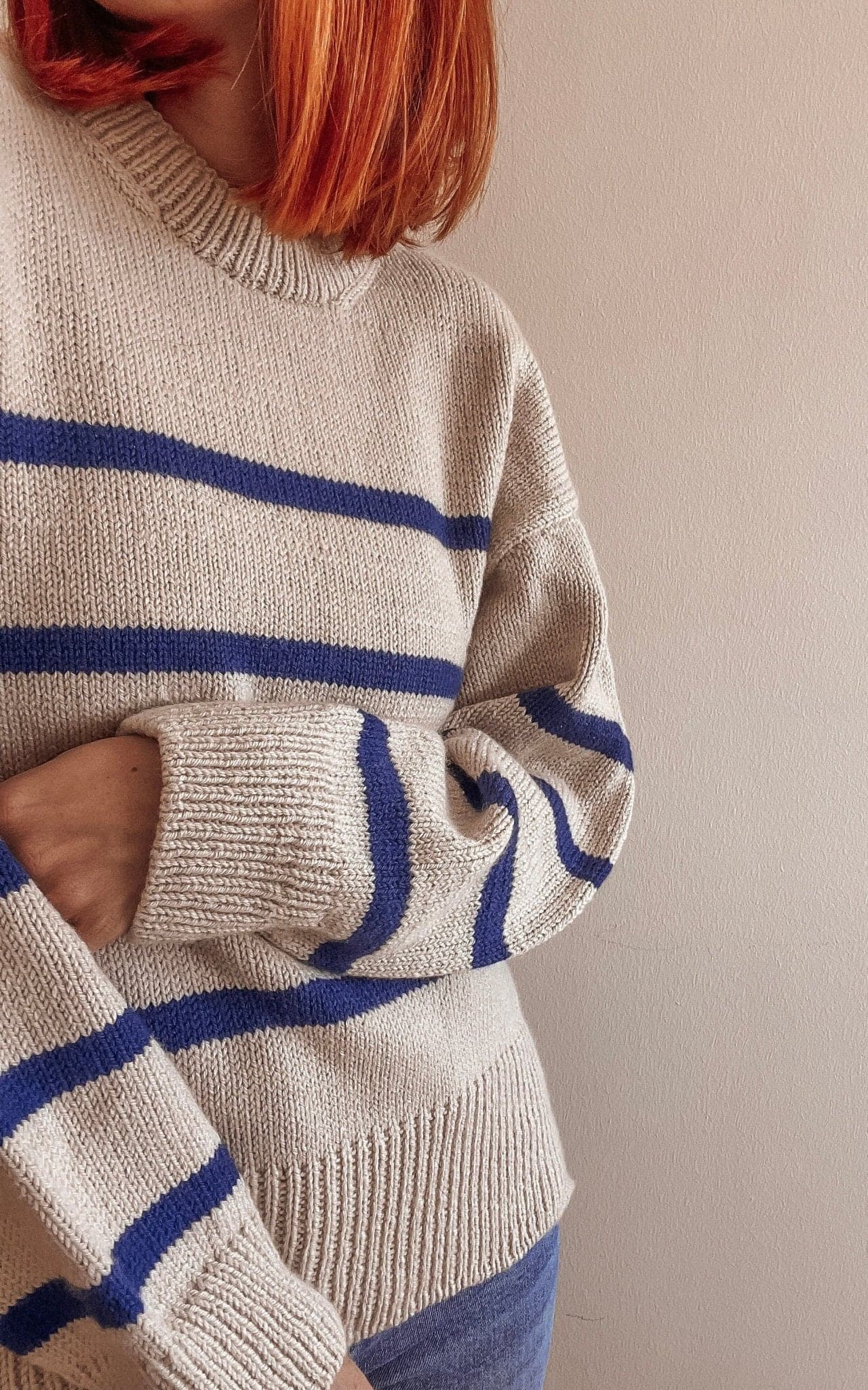 Marseille Sweater (gestreift) - DOUBLE SUNDAY - Strickset von PETITE KNIT jetzt online kaufen bei OONIQUE