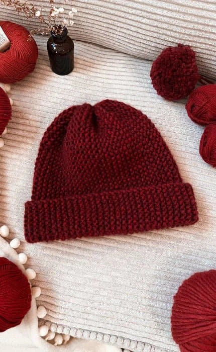 New Beginnings Mütze - Anfänger Strickset mit Videotutorial von OONIQUE jetzt online kaufen bei OONIQUE